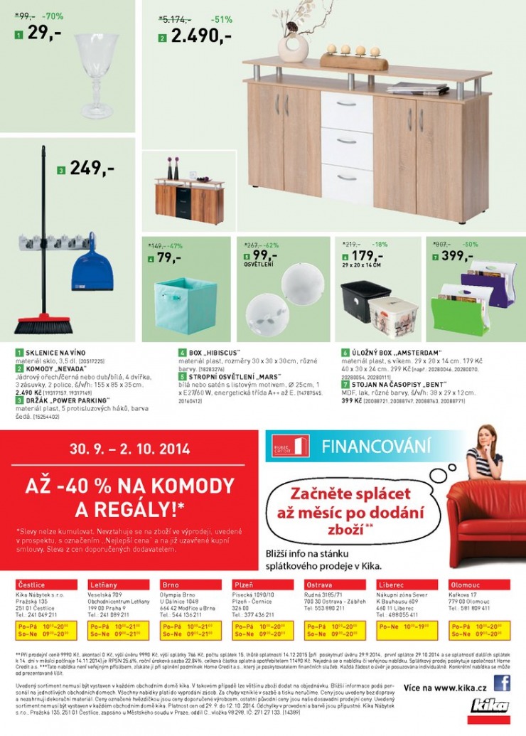 leták Kika Aktuální leták od 29.9.2014 strana 1 leták Kika Aktuální leták od 29.9.2014 strana 1