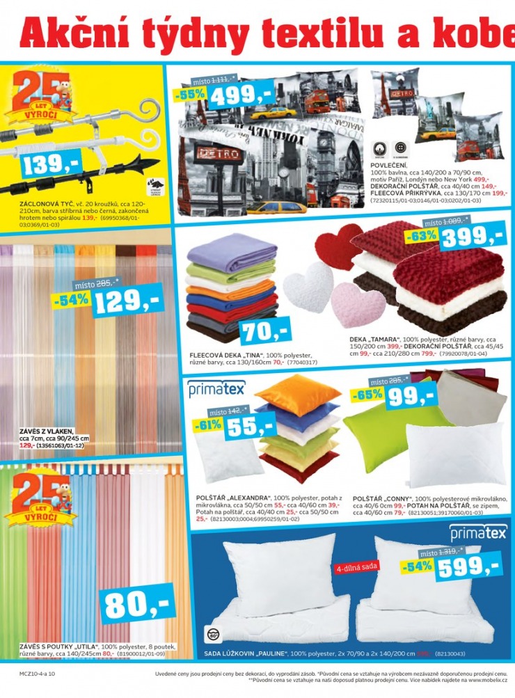 let�k Mobelix Aktu�ln� prospekt od 6.10.2014 strana 1