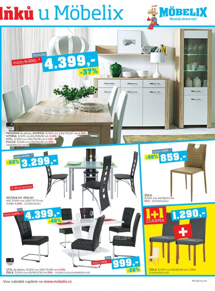 let�k Mobelix Aktu�ln� prospekt od 6.10.2014 strana 1