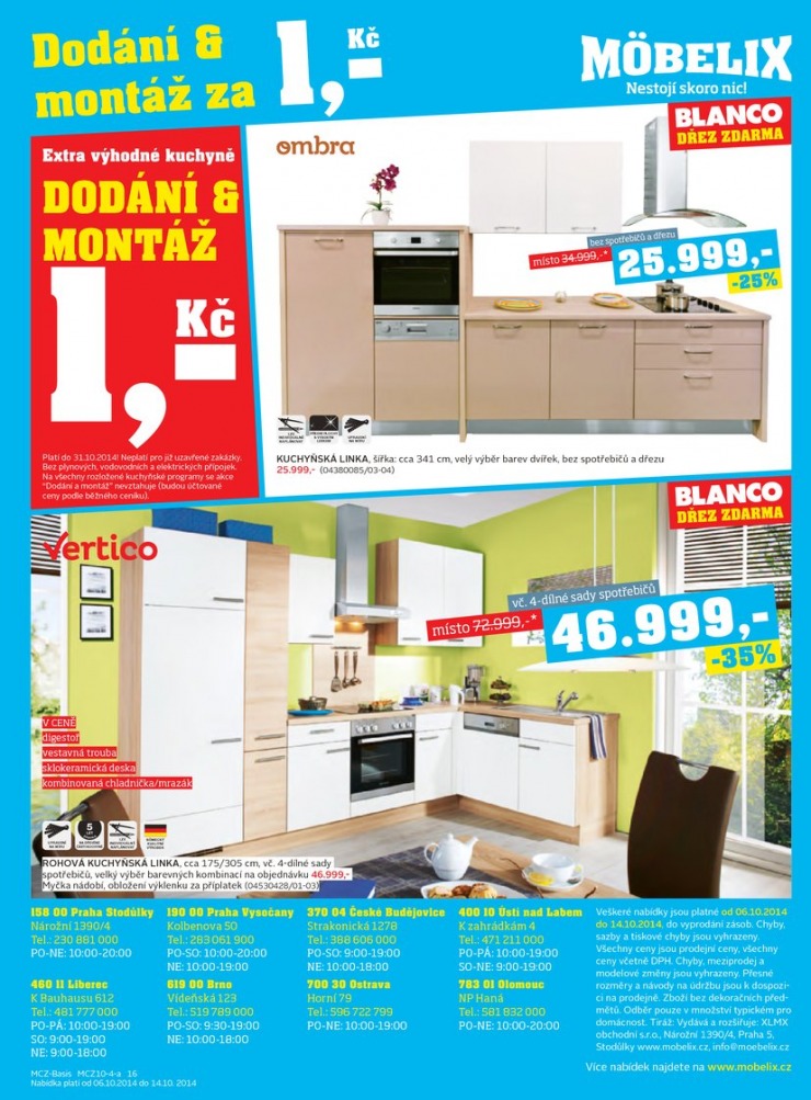 leták Mobelix Aktuální prospekt od 6.10.2014 strana 1 leták Mobelix Aktuální prospekt od 6.10.2014 strana 1