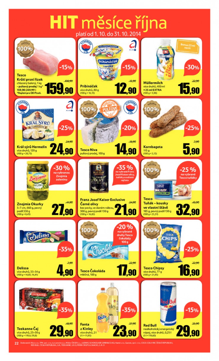 leták Tesco OD od 8.10.2014 strana 1 leták Tesco OD od 8.10.2014 strana 1
