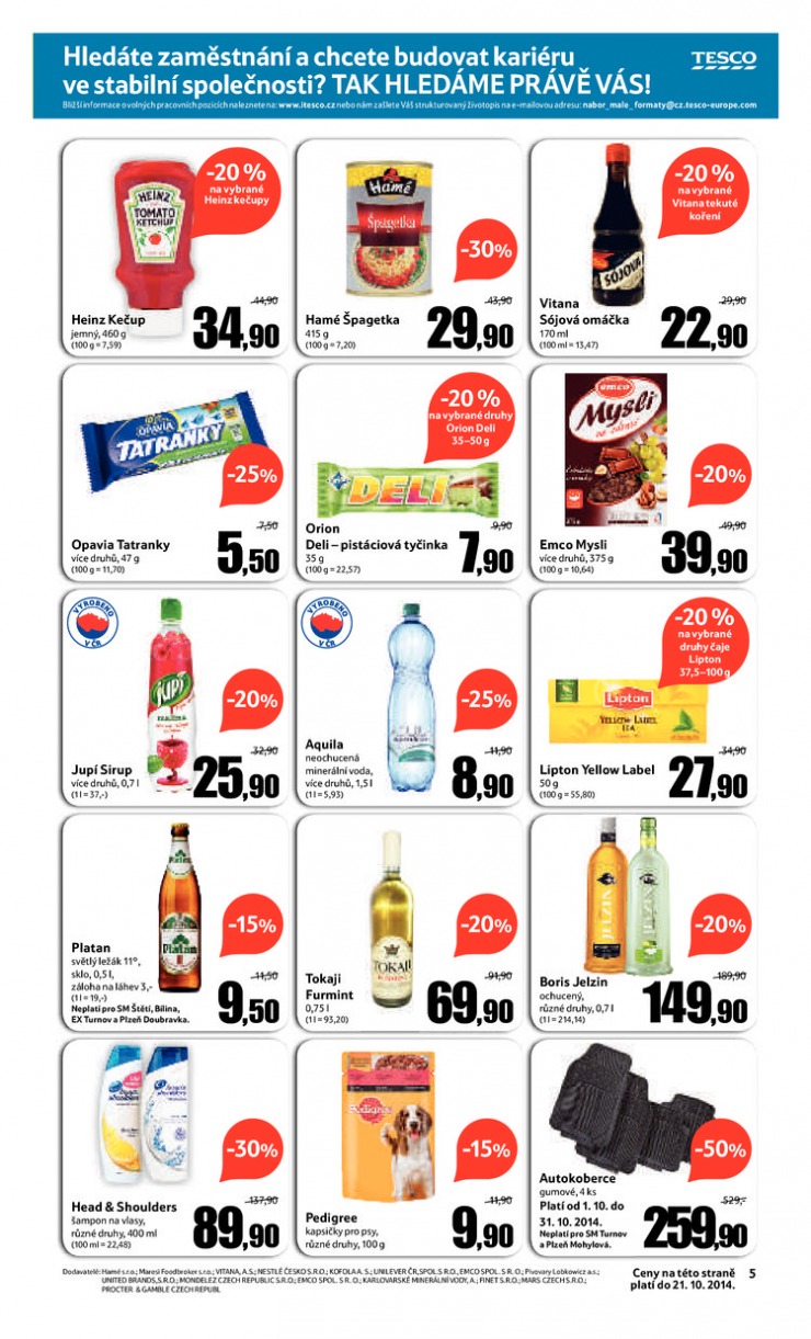 let�k Tesco supermarkety od 8.10.2014 strana 1