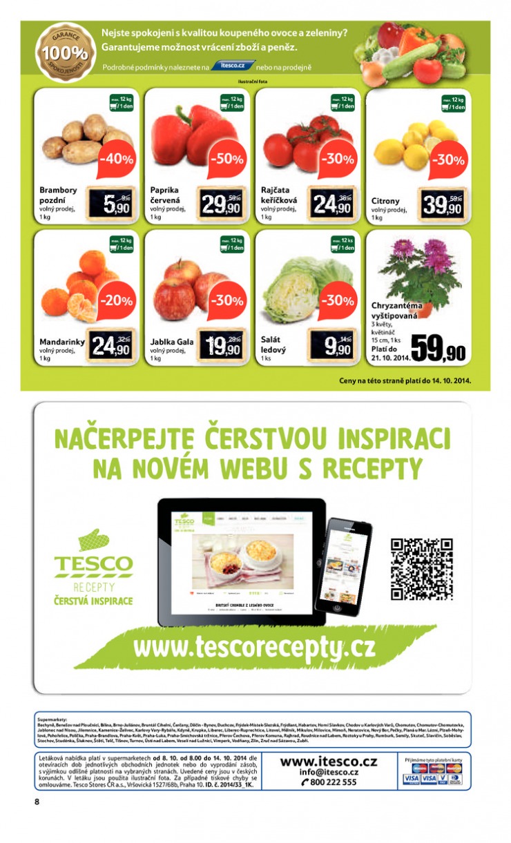 leták Tesco supermarkety od 8.10.2014 strana 1 leták Tesco supermarkety od 8.10.2014 strana 1