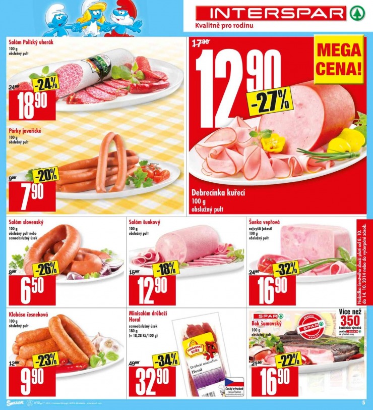 leták Interspar Akční nabídka od 8.10.2014  strana 1 leták Interspar Akční nabídka od 8.10.2014 strana 1