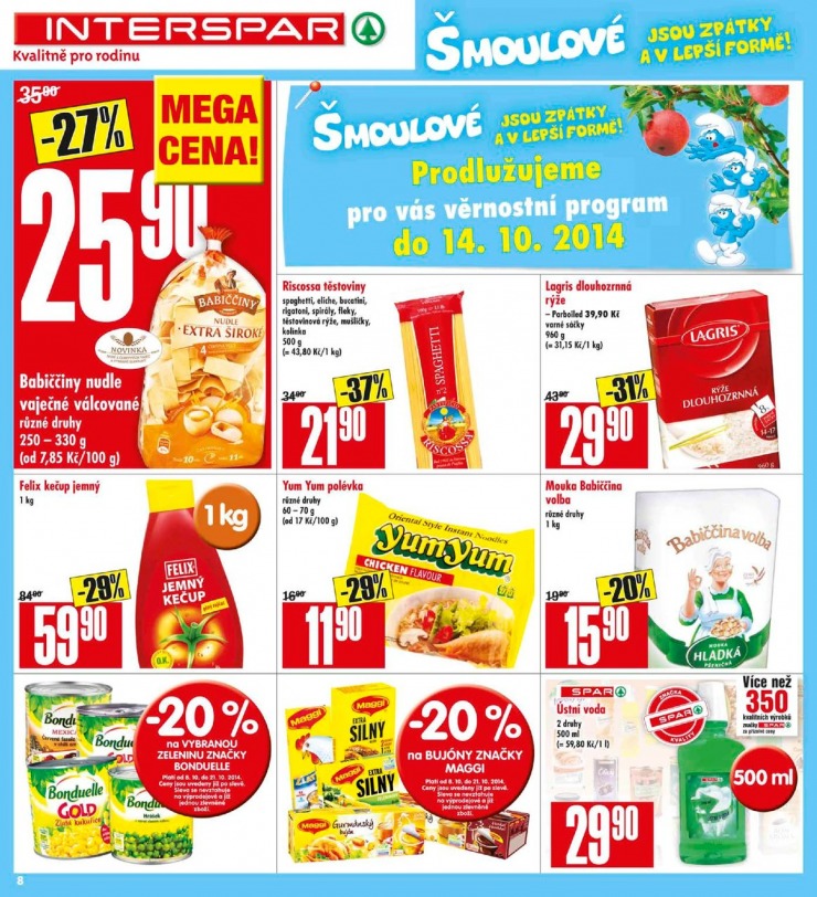 leták Interspar Akční nabídka od 8.10.2014  strana 1 leták Interspar Akční nabídka od 8.10.2014 strana 1