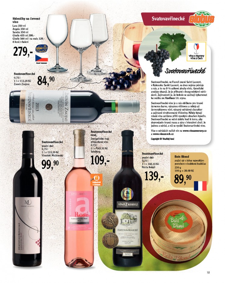 leták Globus Víno a sýry od 9.10.2014 strana 1 leták Globus Víno a sýry od 9.10.2014 strana 1
