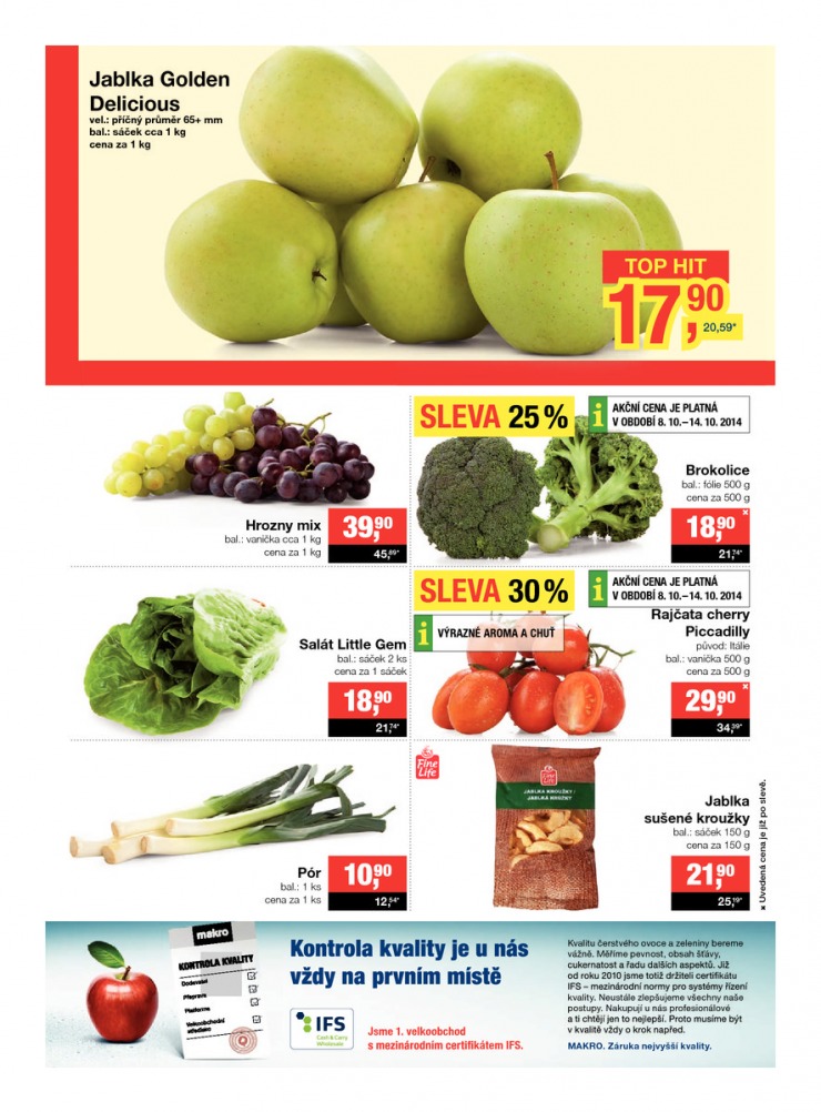 leták Makro Potraviny od 8.10.2014 strana 1 leták Makro Potraviny od 8.10.2014 strana 1