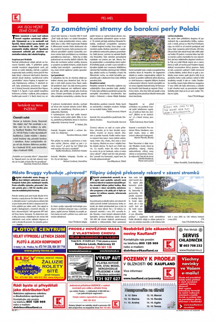 letk Kaufland Aktuln nabdka od 9.10.2014 strana 1