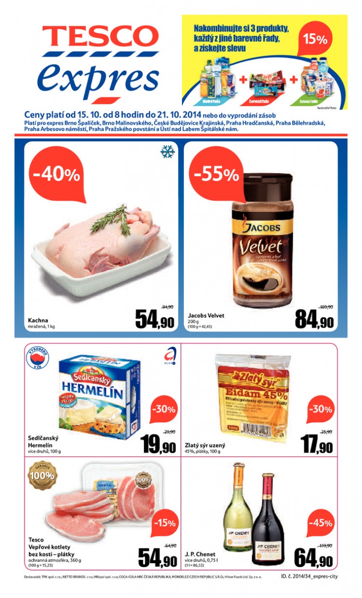 letk Tesco Expres obchody od 15.10.2014 strana 1