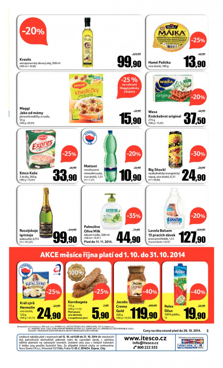leták Tesco Expres obchody od 15.10.2014 strana 1 leták Tesco Expres obchody od 15.10.2014 strana 1