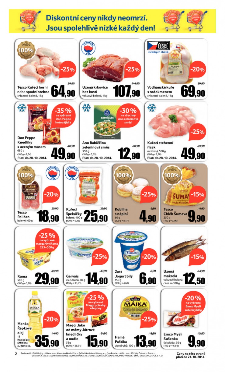 leták Tesco supermarkety od 15.10.2014 strana 1 leták Tesco supermarkety od 15.10.2014 strana 1
