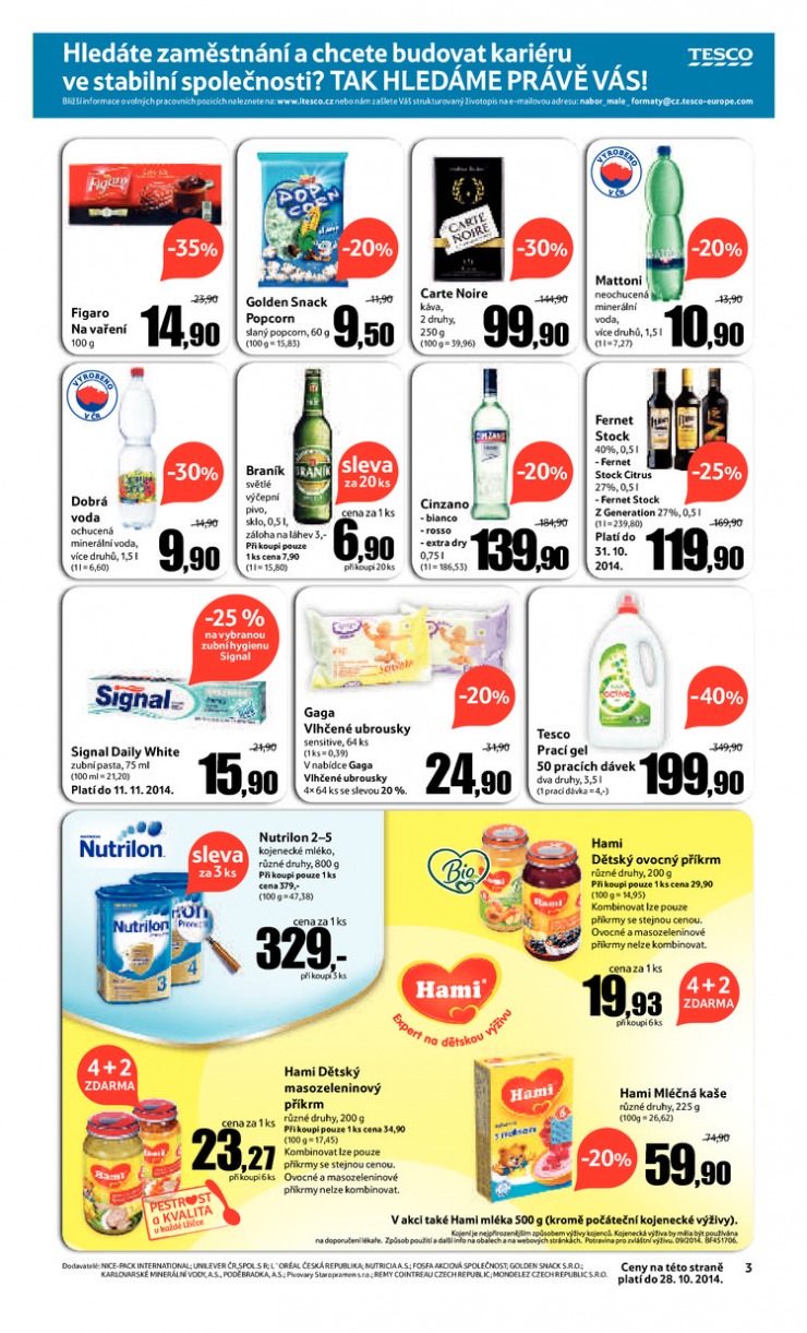 leták Tesco supermarkety od 15.10.2014 strana 1 leták Tesco supermarkety od 15.10.2014 strana 1