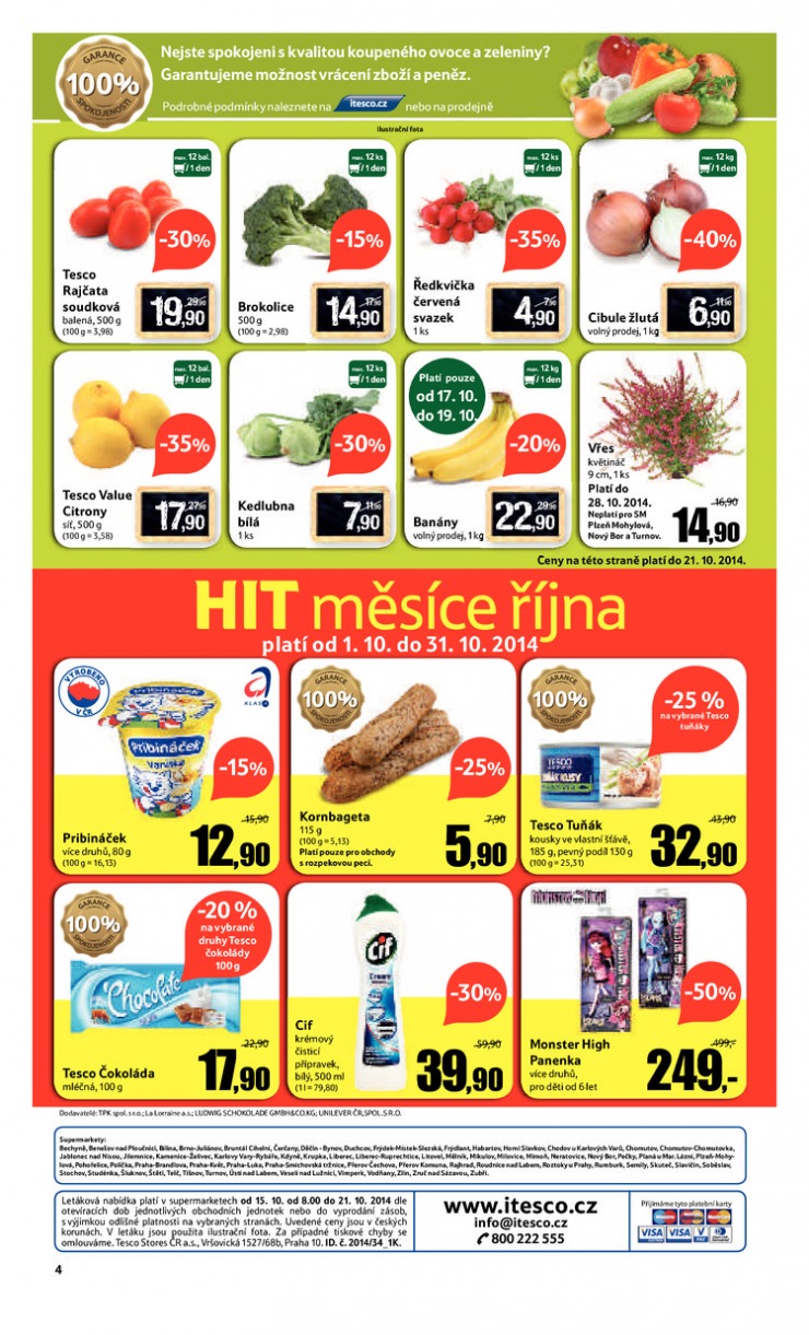 leták Tesco supermarkety od 15.10.2014 strana 1 leták Tesco supermarkety od 15.10.2014 strana 1