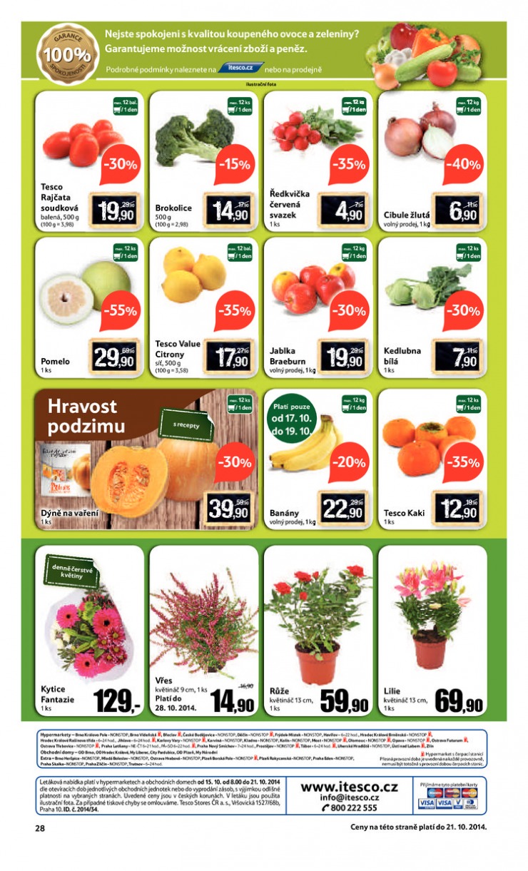 leták Tesco velké hypermarkety od 15.10.2014 strana 1 leták Tesco velké hypermarkety od 15.10.2014 strana 1