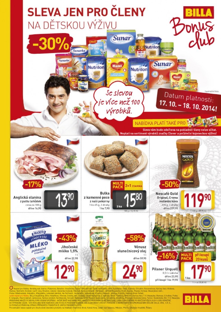 leták Billa velký od 15.10.2014 strana 1 leták Billa velký od 15.10.2014 strana 1