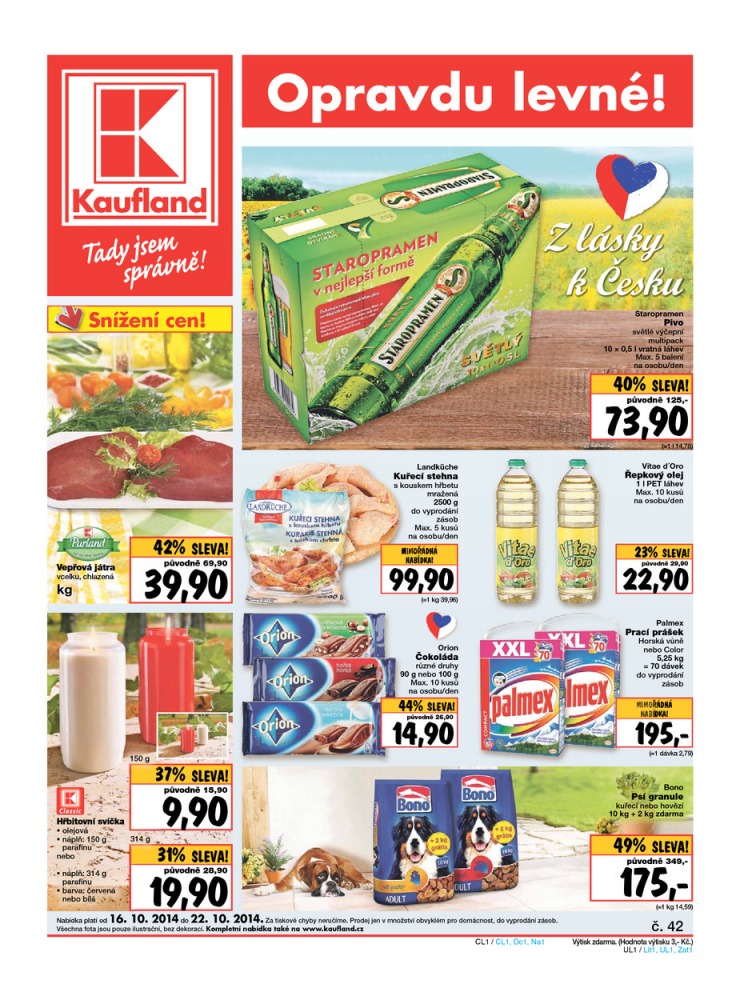 letk Kaufland Aktuln nabdka od 16.10.2014 strana 1