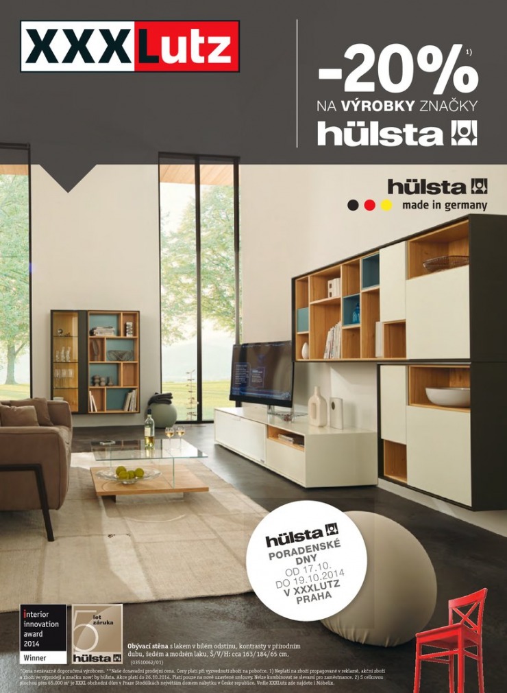 letk XXXLutz Vrobky Hulsta od 13.10.2014 strana 1