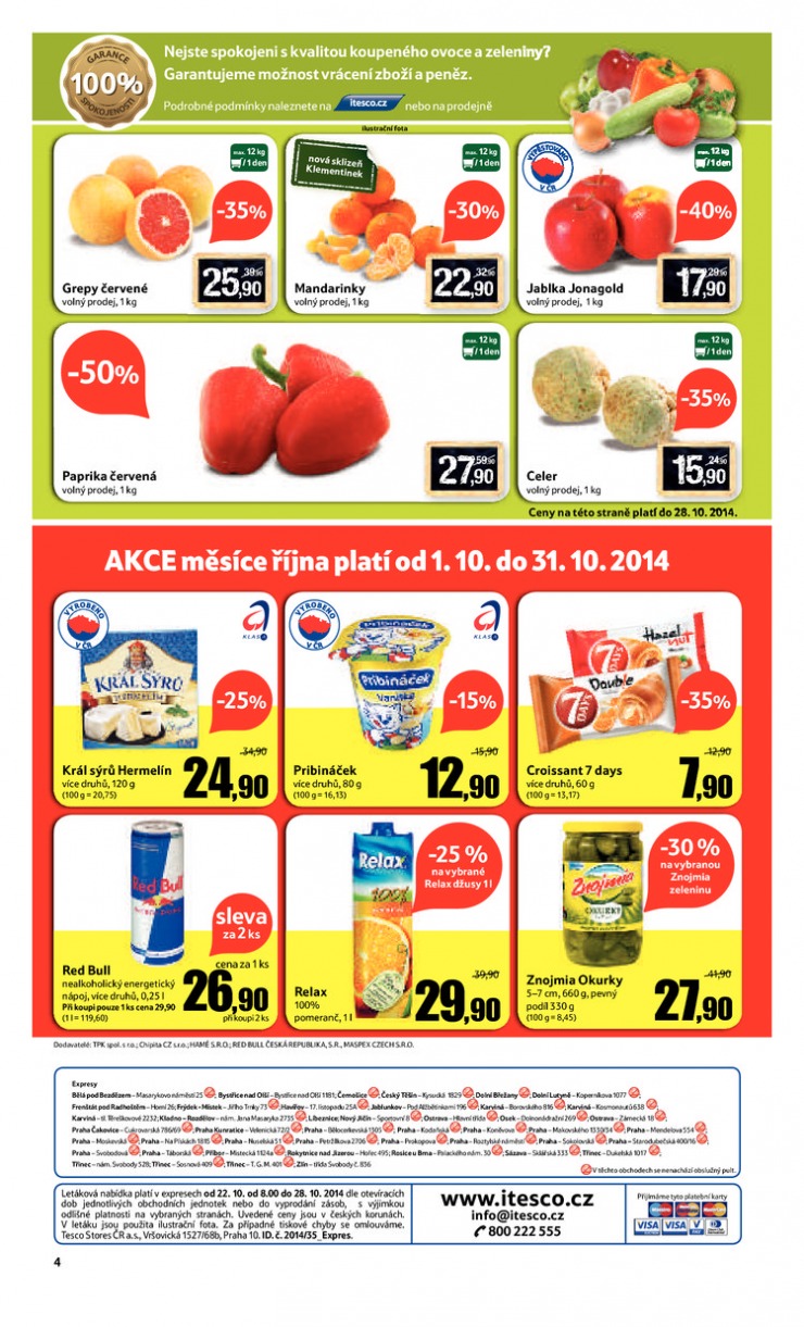 leták Tesco Expres obchody od 22.10.2014 strana 1 leták Tesco Expres obchody od 22.10.2014 strana 1