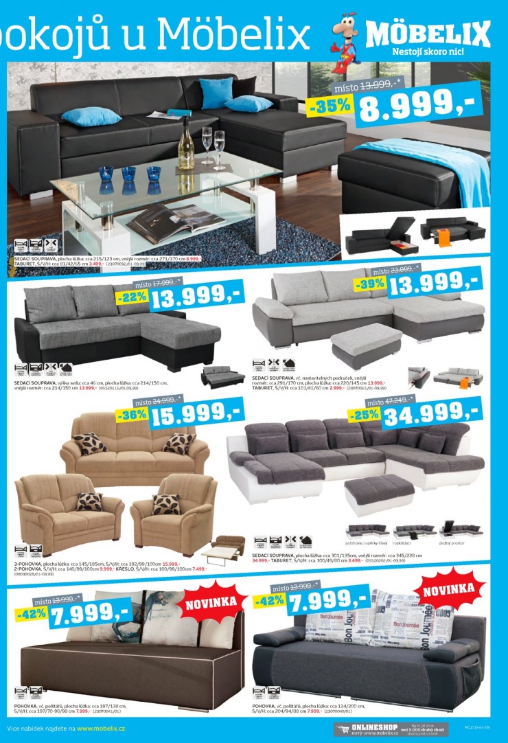let�k Mobelix Aktu�ln� prospekt od 20.10.2014 strana 1