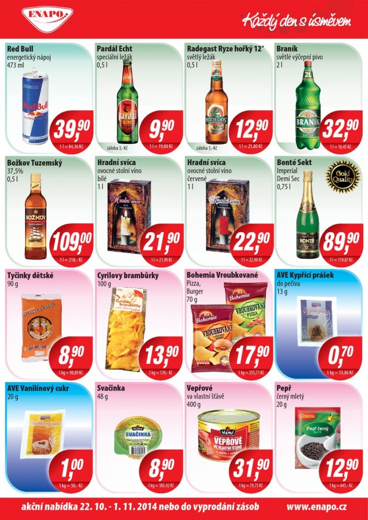 leták Enapo Akční leták od 22.10.2014 strana 1 leták Enapo Akční leták od 22.10.2014 strana 1