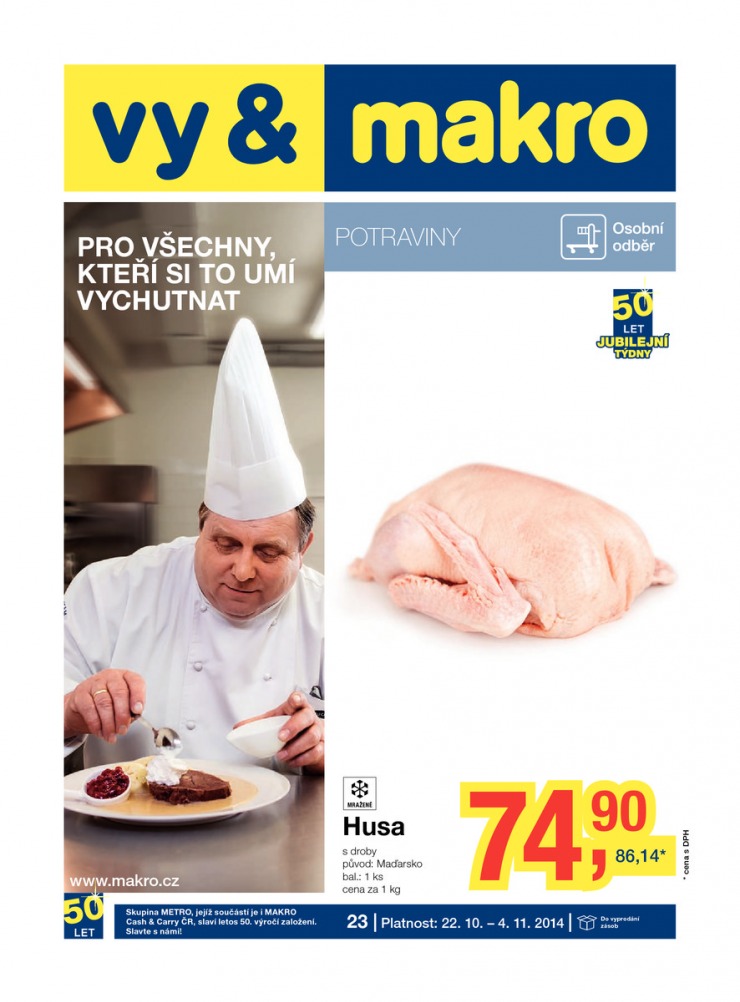 letk Makro Potraviny od 22.10.2014 strana 1