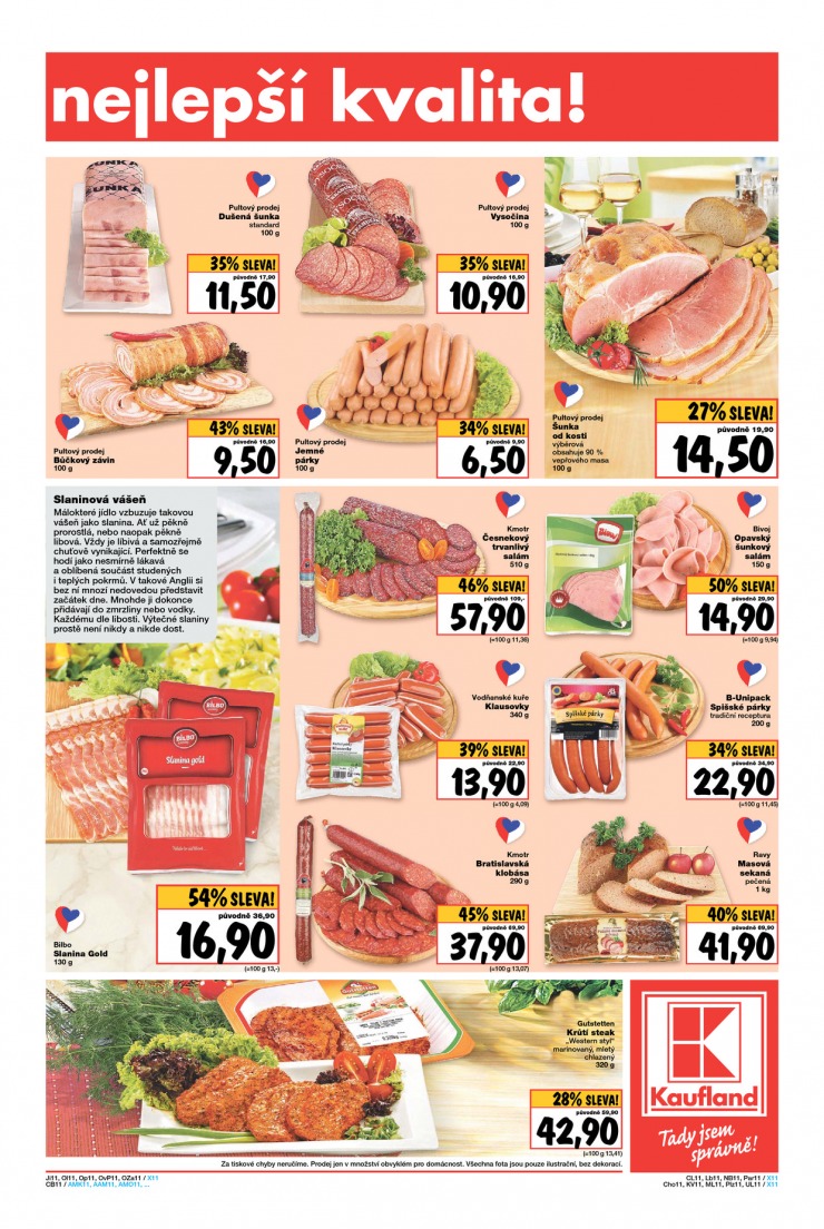let�k Kaufland Aktu�ln� nab�dka od 23.10.2014 strana 1