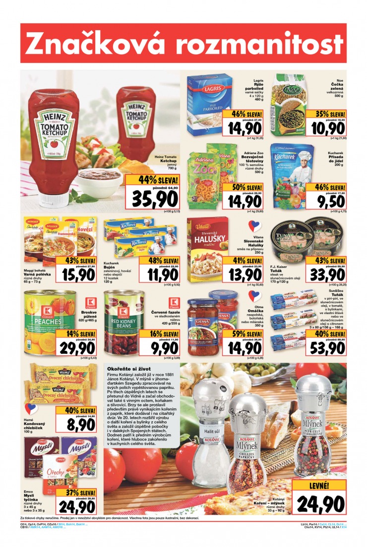 let�k Kaufland Aktu�ln� nab�dka od 23.10.2014 strana 1