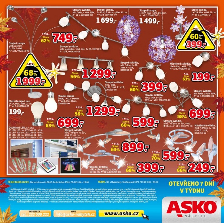 leták Asko nábytek Jižní Čechy od 23.10.2014 strana 1 leták Asko nábytek Jižní Čechy od 23.10.2014 strana 1