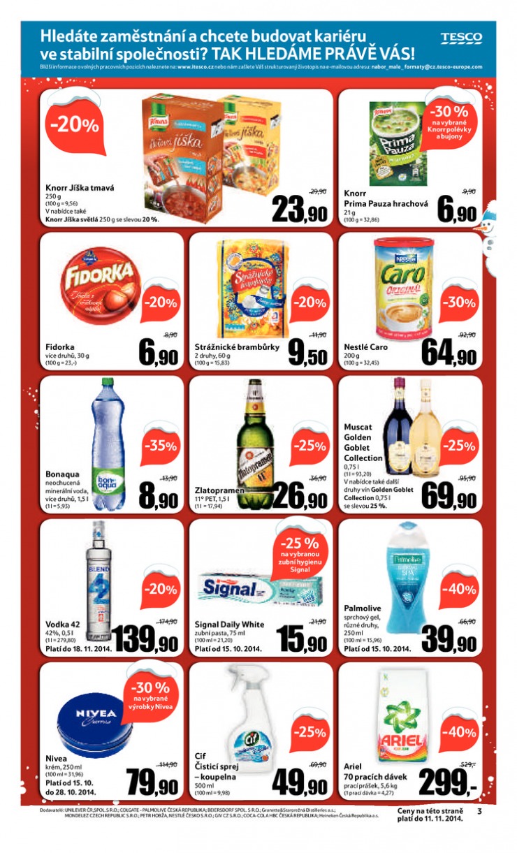 leták Tesco supermarkety od 29.10.2014 strana 1 leták Tesco supermarkety od 29.10.2014 strana 1