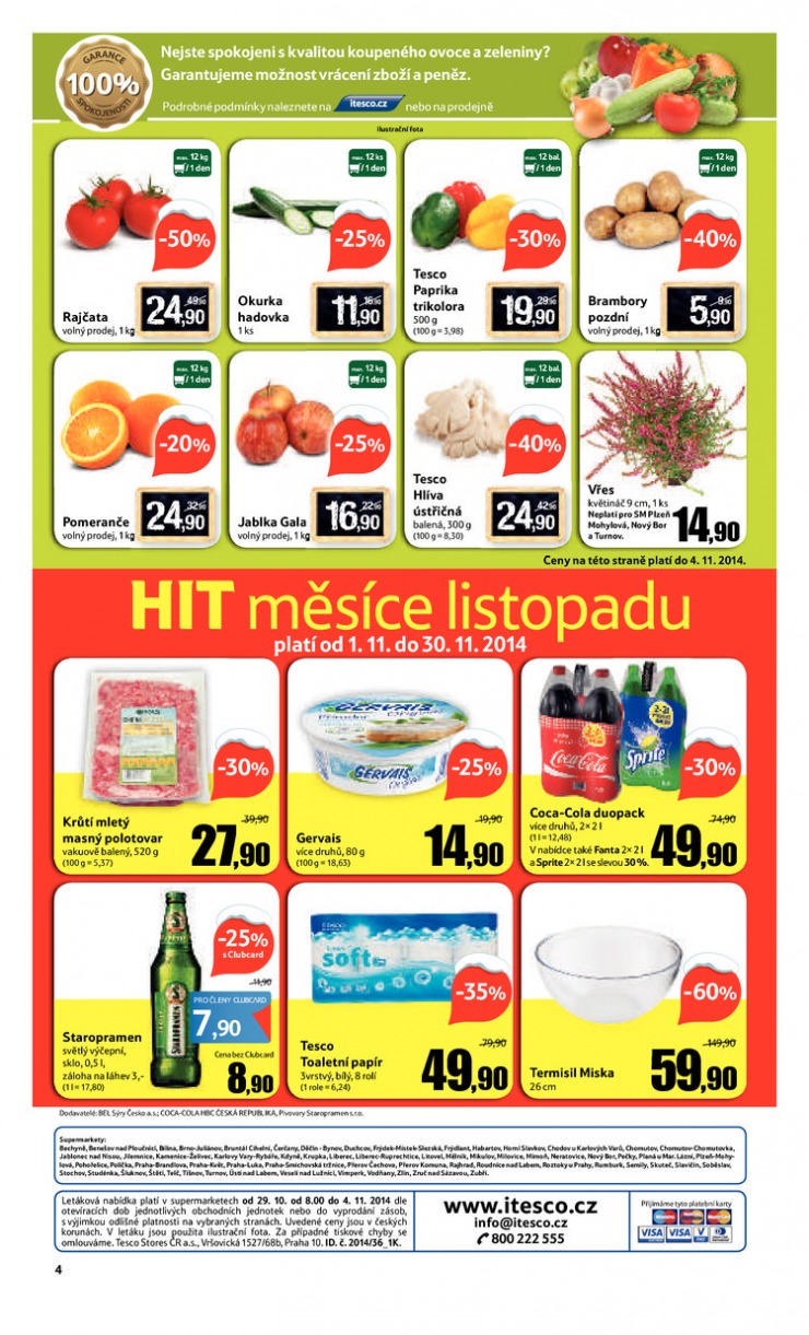 leták Tesco supermarkety od 29.10.2014 strana 1 leták Tesco supermarkety od 29.10.2014 strana 1