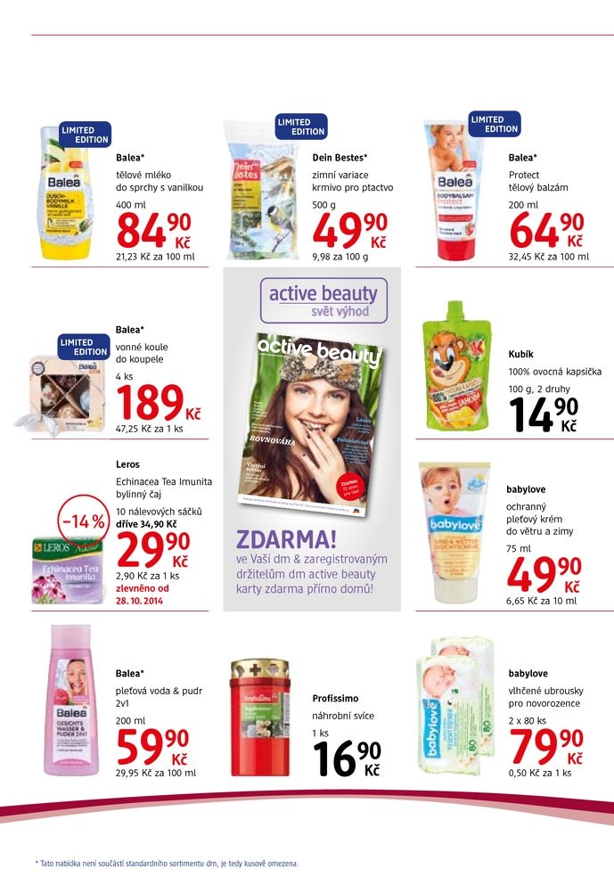 let�k DM drogerie Journal 2. ��st od 29.10.2014 strana 1