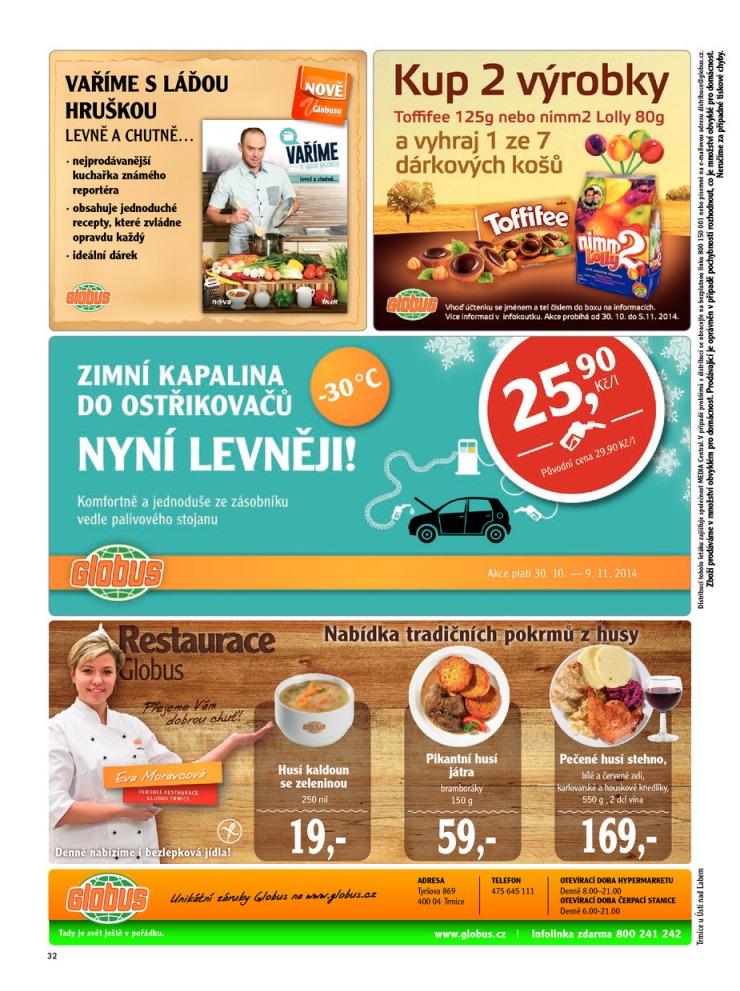 leták Globus Naše noviny od 30.10.2014 strana 1 leták Globus Naše noviny od 30.10.2014 strana 1