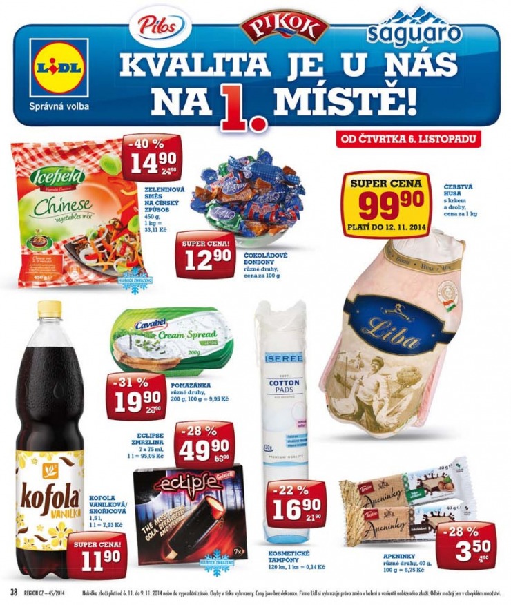 leták Lidl Akční nabídka od 3.11.2014 strana 1 leták Lidl Akční nabídka od 3.11.2014 strana 1