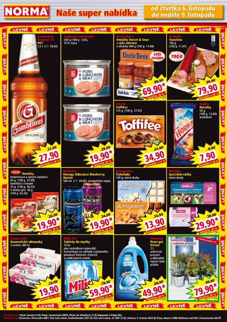 leták Norma Aktuální leták od 3.11.2014 strana 1 leták Norma Aktuální leták od 3.11.2014 strana 1