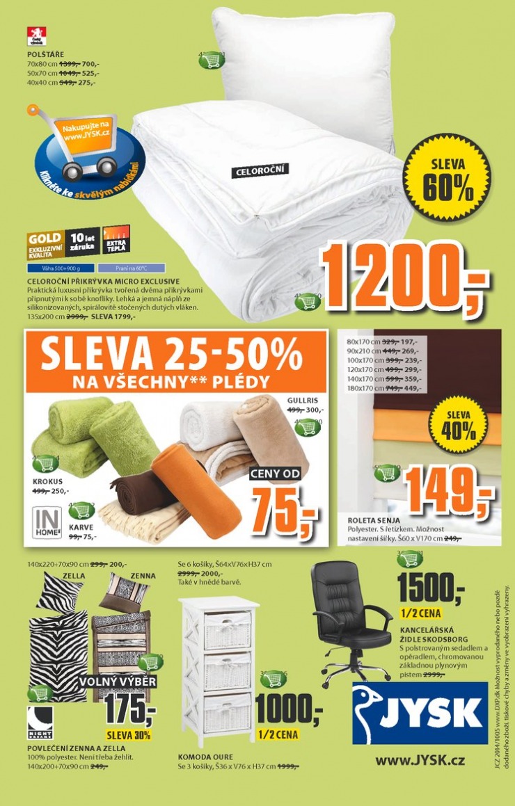 leták Jysk Nabídka týdne od 30.10.2014 strana 1 leták Jysk Nabídka týdne od 30.10.2014 strana 1