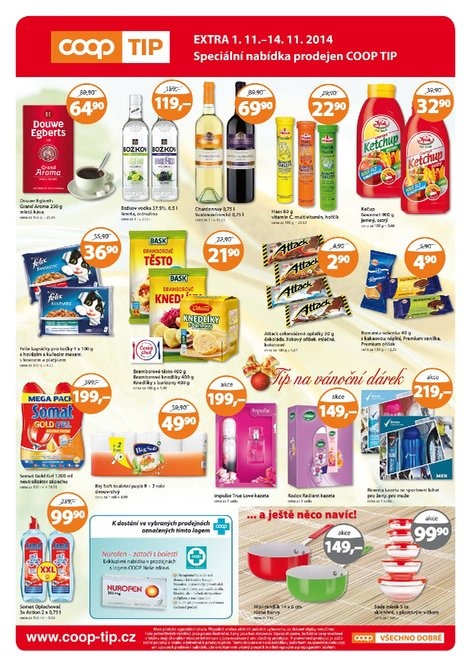 leták COOP Tip extra od 1.11.2014 strana 1 leták COOP Tip extra od 1.11.2014 strana 1
