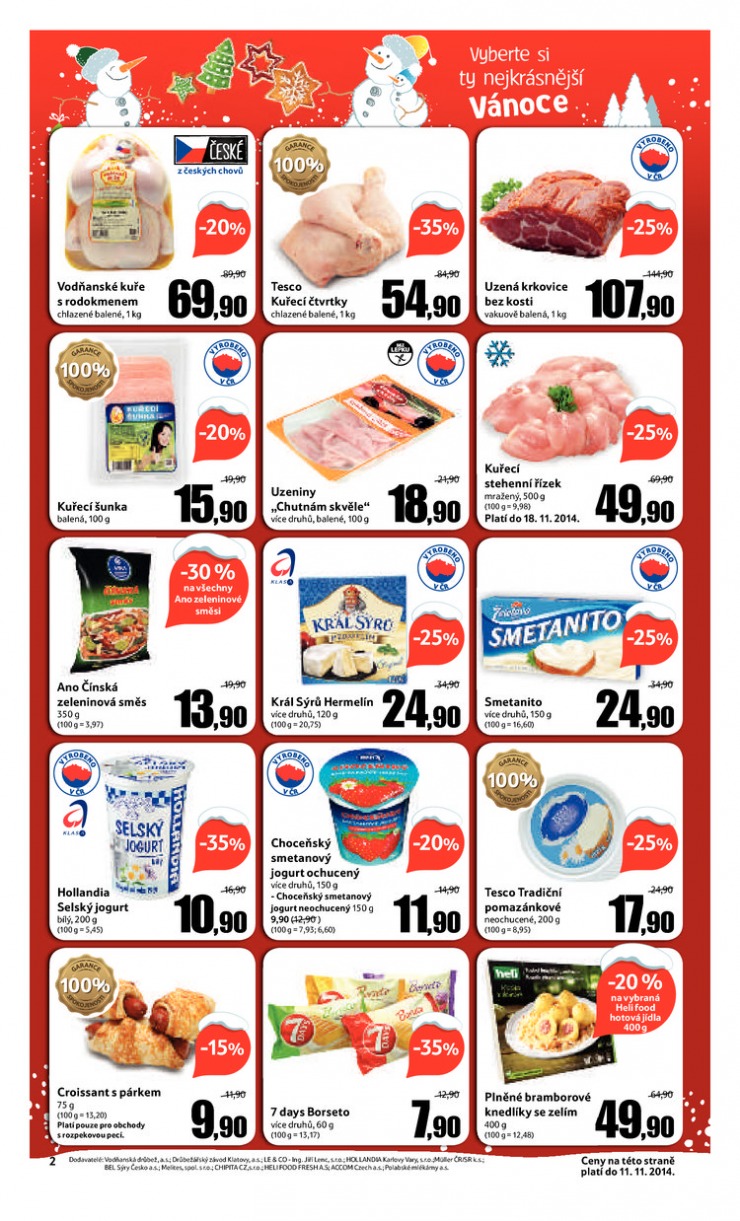 leták Tesco supermarkety od 5.11.2014 strana 1 leták Tesco supermarkety od 5.11.2014 strana 1