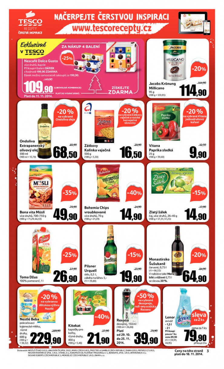 leták Tesco supermarkety od 5.11.2014 strana 1 leták Tesco supermarkety od 5.11.2014 strana 1