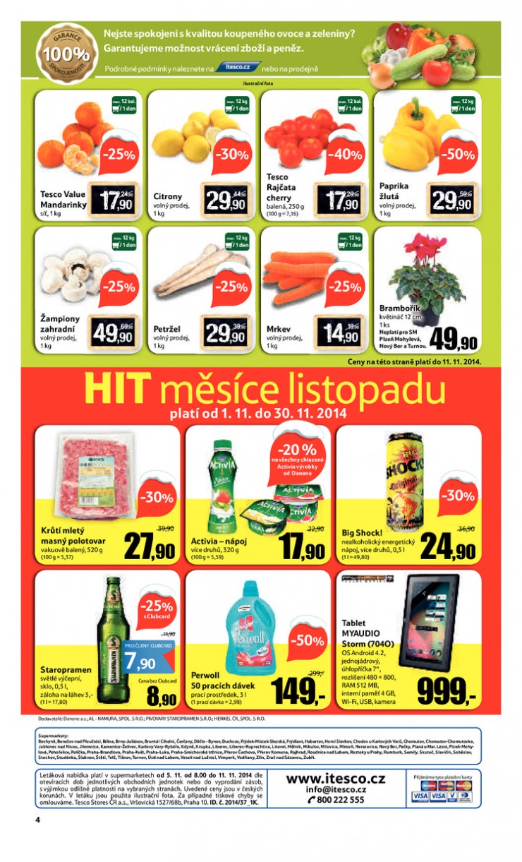 leták Tesco supermarkety od 5.11.2014 strana 1 leták Tesco supermarkety od 5.11.2014 strana 1