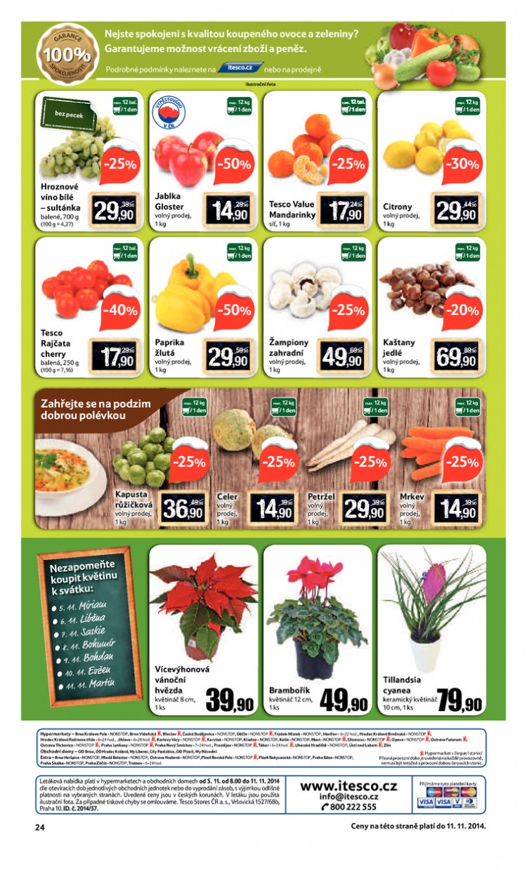 leták Tesco velké hypermarkety od 5.11.2014 strana 1 leták Tesco velké hypermarkety od 5.11.2014 strana 1