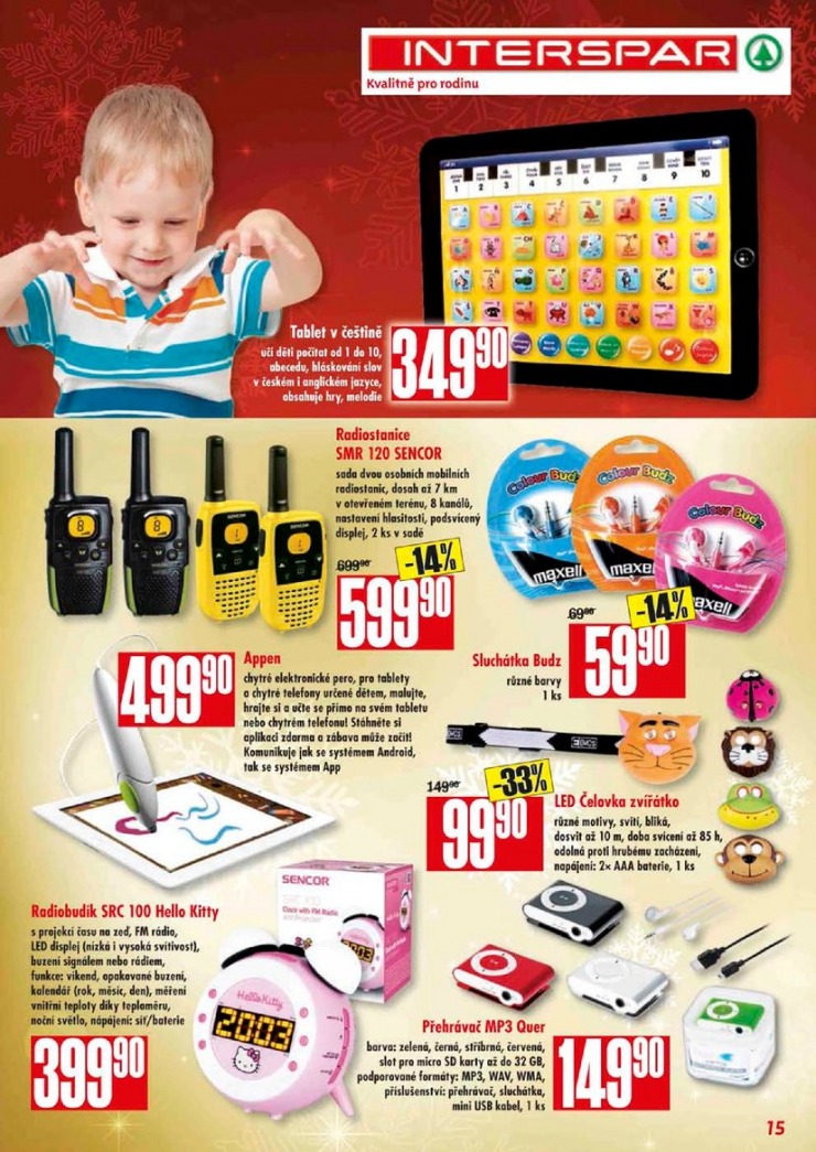 leták Interspar Vánoce od 5.11.2014  strana 1 leták Interspar Vánoce od 5.11.2014 strana 1