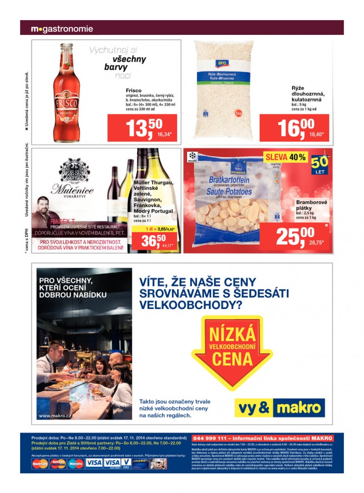 leták Makro Gastronomie trvanlivé zboží od 5.11.2014 strana 1 leták Makro Gastronomie trvanlivé zboží od 5.11.2014 strana 1