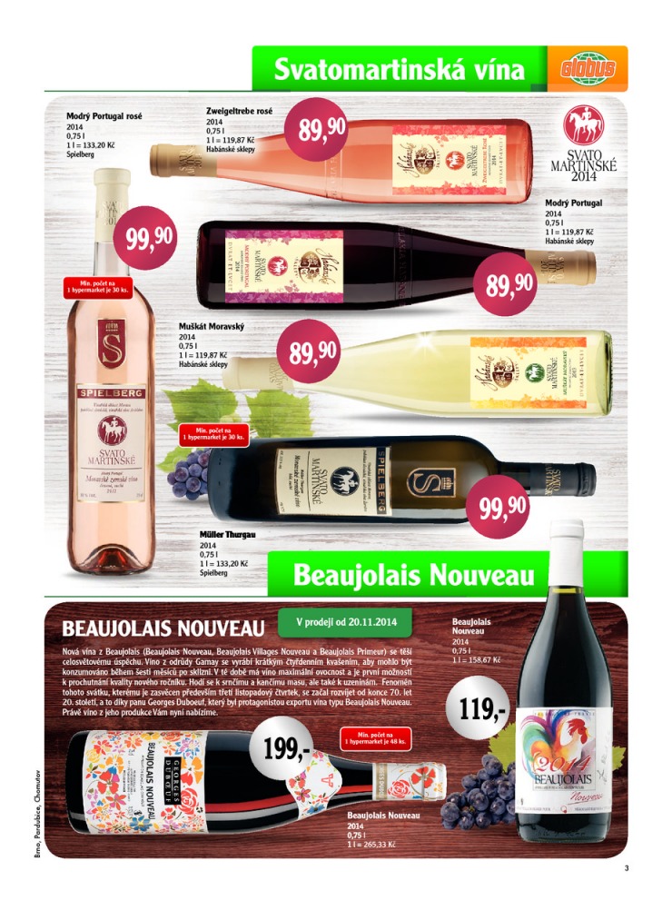 leták Globus Naše noviny od 6.11.2014 strana 1 leták Globus Naše noviny od 6.11.2014 strana 1