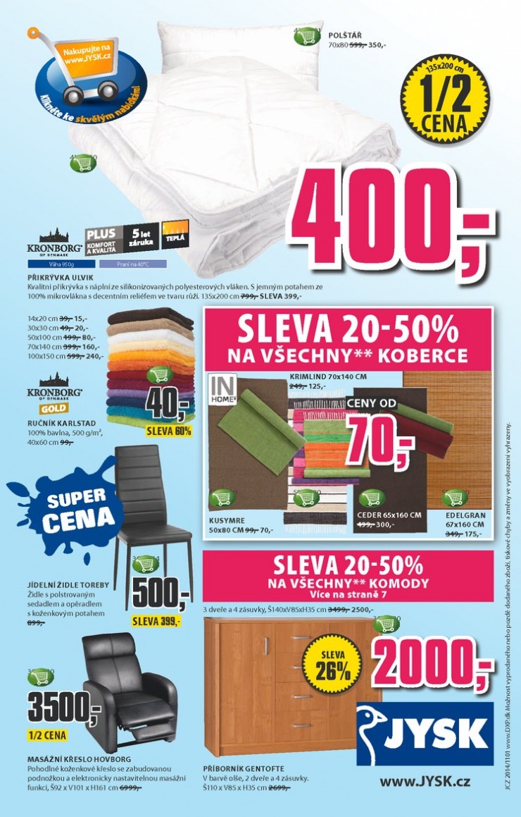 leták Jysk Nabídka týdne od 6.11.2014 strana 1 leták Jysk Nabídka týdne od 6.11.2014 strana 1