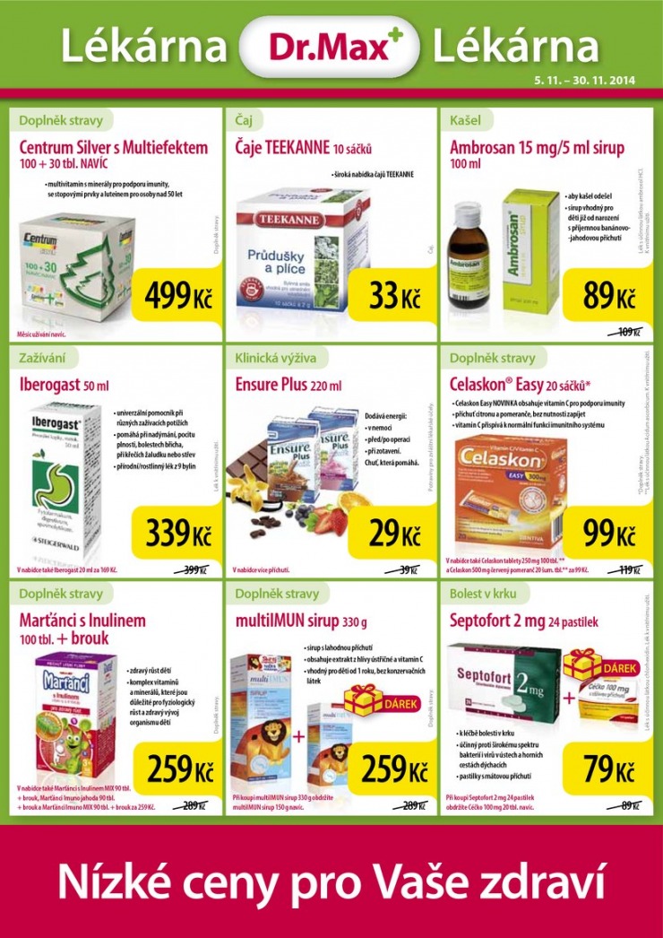let�k Dr. Max l�k�rna Aktu�ln� let�k od 5.11.2014 strana 1