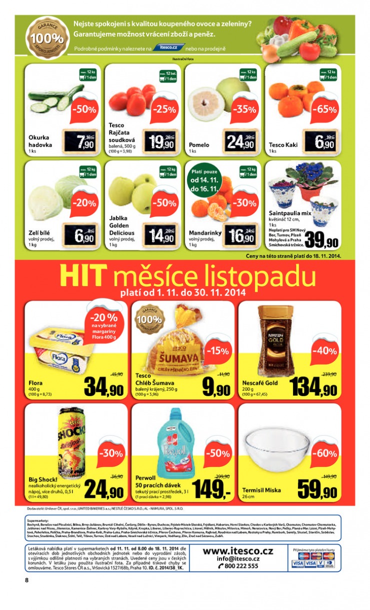 leták Tesco supermarkety od 11.11.2014 strana 1 leták Tesco supermarkety od 11.11.2014 strana 1
