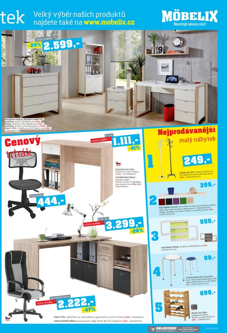 let�k Mobelix Aktu�ln� prospekt od 10.11.2014 strana 1