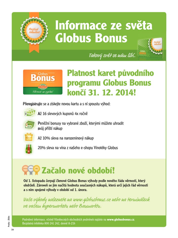 letk Globus Nae noviny od 13.11.2014 strana 1