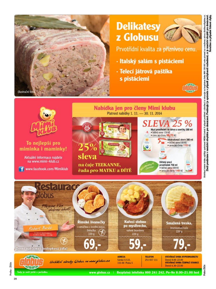 leták Globus Naše noviny od 13.11.2014 strana 1 leták Globus Naše noviny od 13.11.2014 strana 1