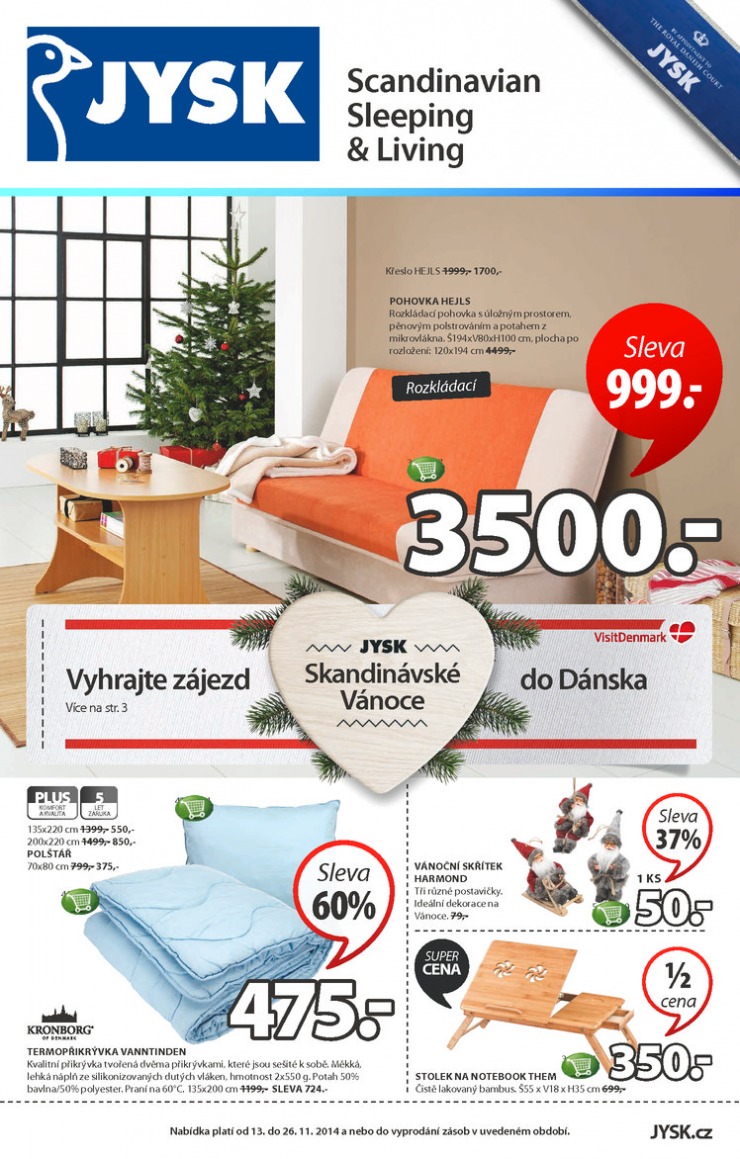 letk Jysk Nabdka tdne od 13.11.2014 strana 1